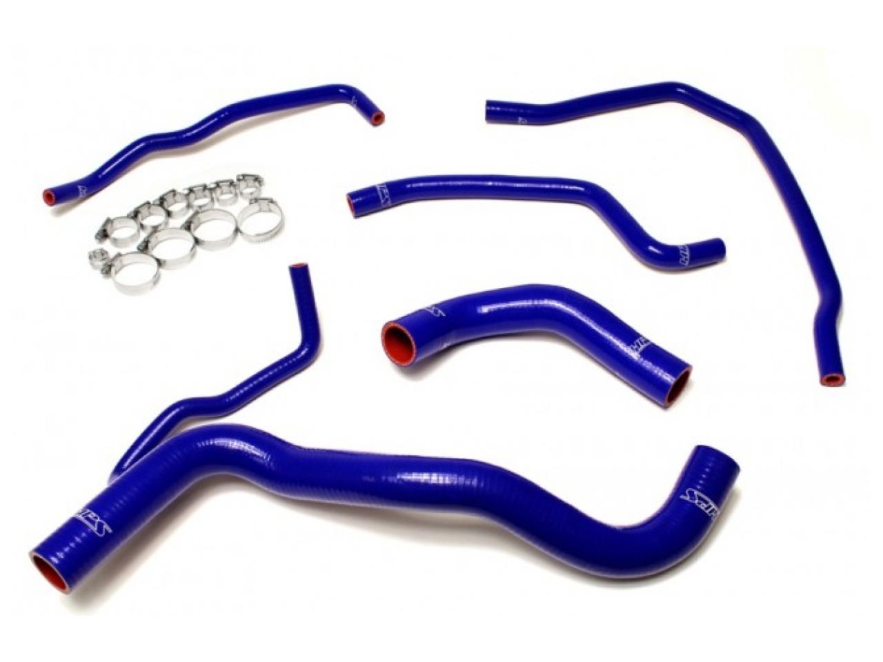 HPS Blue Silicone Radiator Hose 5pcs Complete Kit Coolant Bypass Scion 11-15 tC
