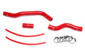 HPS Red Reinforced Silicone Radiator Hose Kit Coolant Honda 01-05 Civic 1.7L Manual Trans.