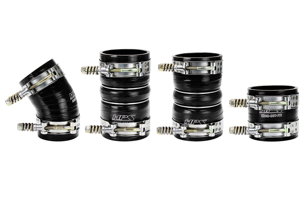 HPS High Temp Reinforced Silicone Intercooler Hose Boots Kit Ford 2005-2007 F350 Superduty 6.0L PowerStroke Diesel