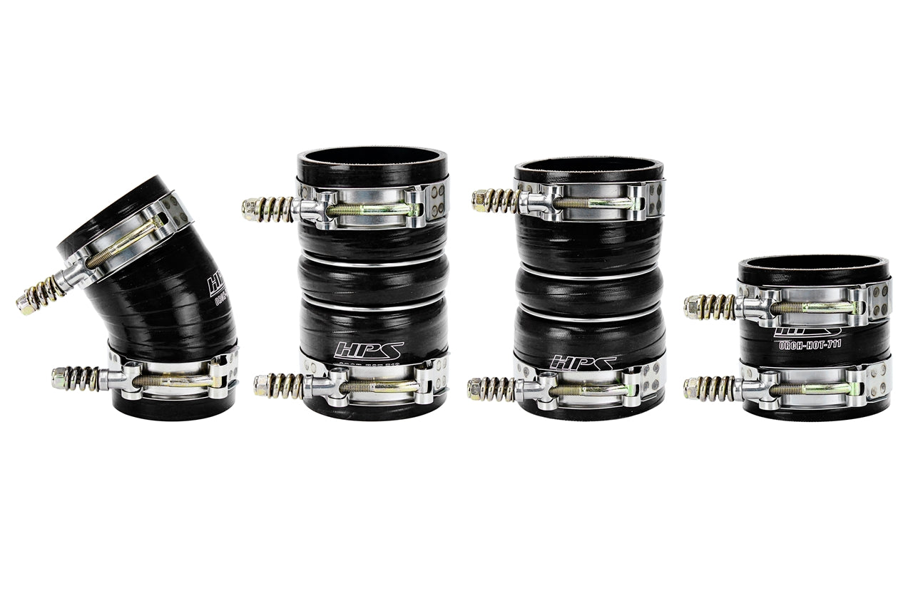 HPS High Temp Reinforced Silicone Intercooler Hose Boots Kit Ford 2005-2007 F350 Superduty 6.0L PowerStroke Diesel