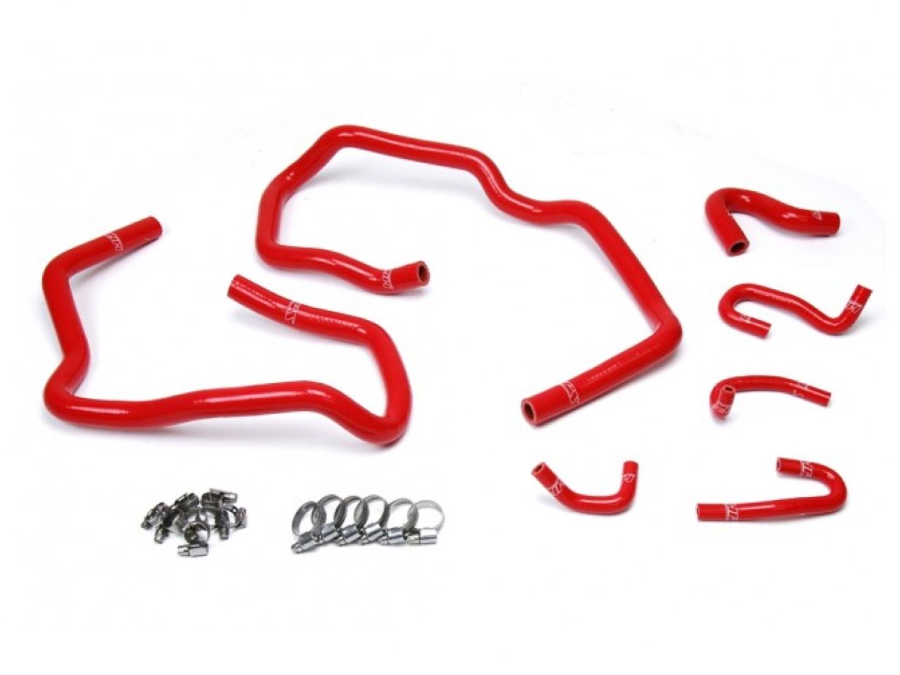HPS Reinforced Red Silicone Heater Hose Kit Coolant Toyota 10-14 FJ Cruiser 4.0L V6