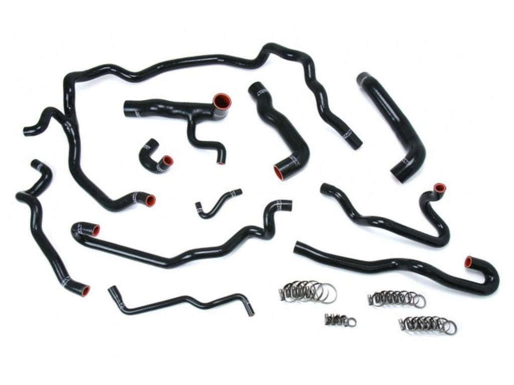 HPS Black Reinforced Silicone Radiator + Heater Hose Kit Coolant BMW 04-05 530i E60 Left Hand Drive