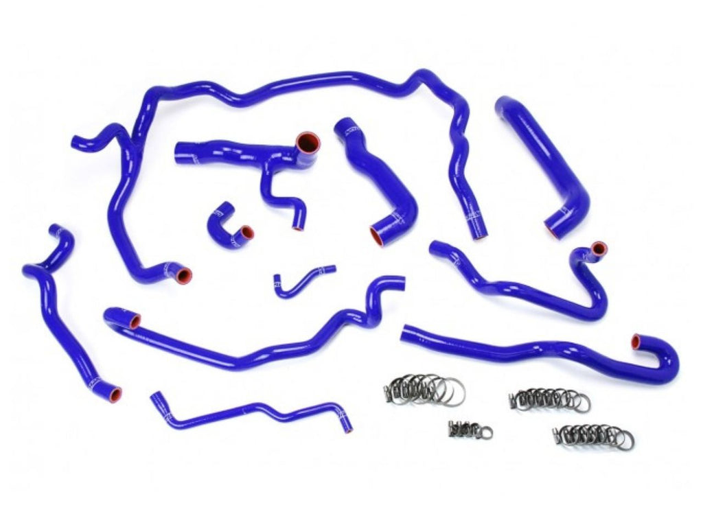 HPS Blue Reinforced Silicone Radiator + Heater Hose Kit Coolant BMW 04-05 530i E60 Left Hand Drive