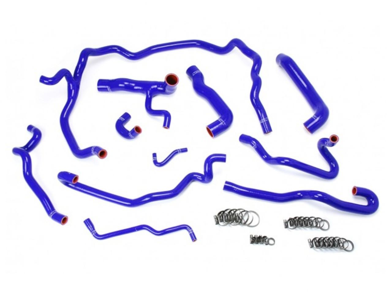 HPS Blue Reinforced Silicone Radiator + Heater Hose Kit Coolant BMW 04-05 530i E60 Left Hand Drive