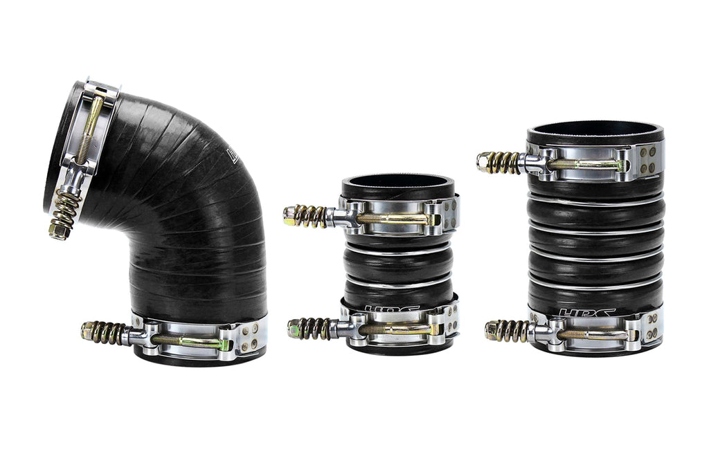 HPS High Temp Aramid Reinforced Silicone Intercooler Hose Boots Kit GMC 2006-2010 Sierra 2500 6.6L Duramax Diesel