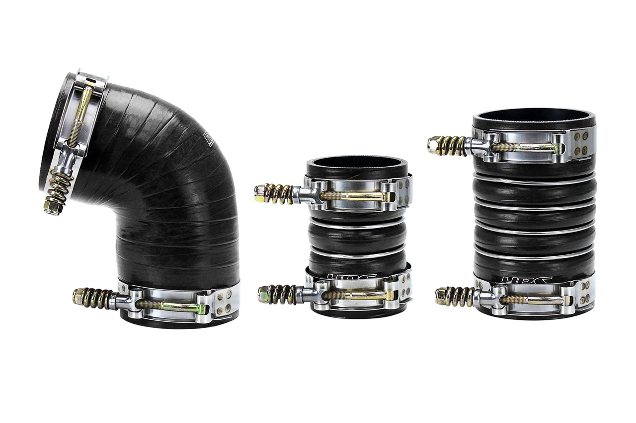 HPS High Temp Aramid Reinforced Silicone Intercooler Hose Boots Kit GMC 2006-2010 Sierra 2500 6.6L Duramax Diesel