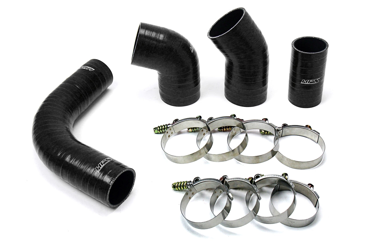 HPS High Temp Aramid Reinforced Silicone Intercooler Hose Boots Kit Chevy 2002-2004 Silverado 2500 HD 6.6L Duramax LB7 Diesel