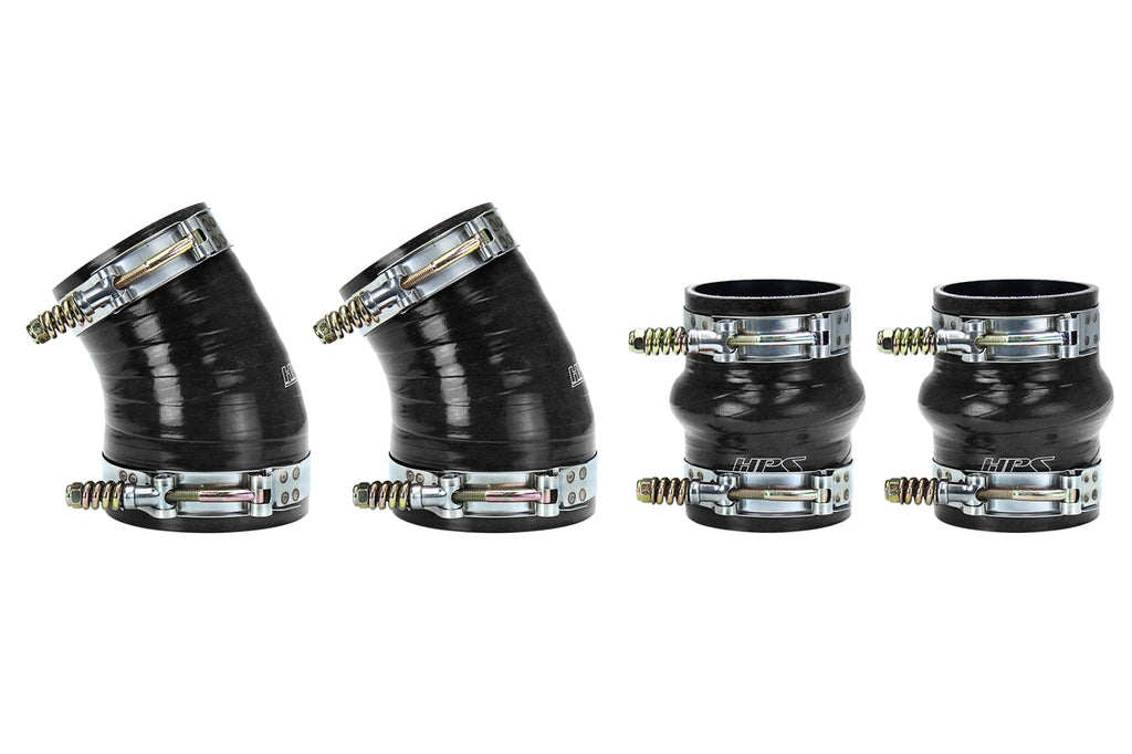 HPS High Temp Aramid Reinforced Silicone Intercooler Hose Boots Kit Dodge 1994-2002 Ram Pickup 5.9L Cummins Diesel