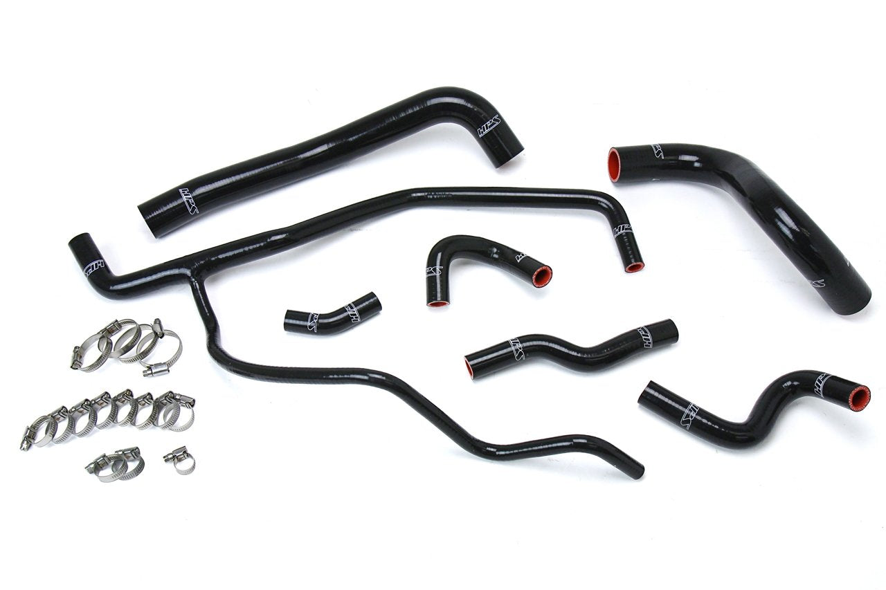 HPS Black Reinforced Silicone Radiator + Heater Hose Kit Coolant Dodge 11-17 Challenger 3.6L V6