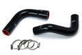HPS Black Reinforced Silicone Radiator Hose Kit Coolant Jeep 76-86 CJ7 4.2L