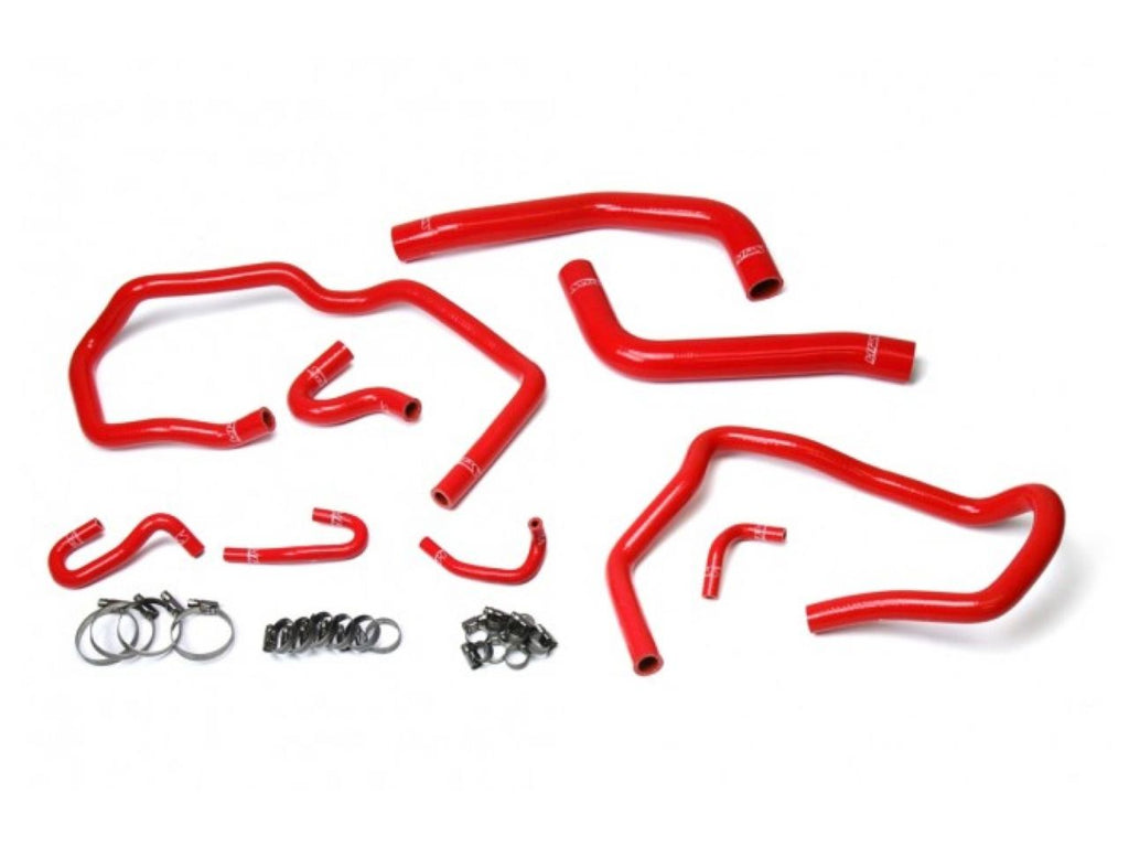 HPS Reinforced Red Silicone Radiator + Heater Hose Kit Coolant Toyota 10-14 FJ Cruiser 4.0L V6