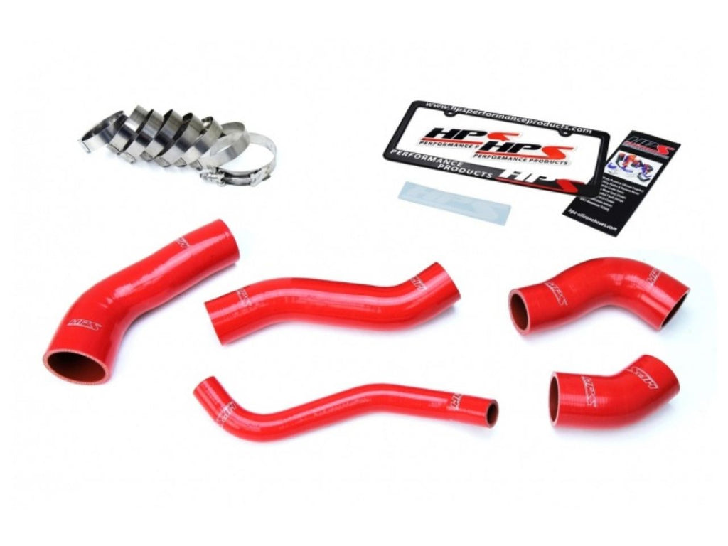 HPS Red Reinforced Silicone Intercooler Hose Kit Hyundai 13-17 Veloster 1.6L Turbo