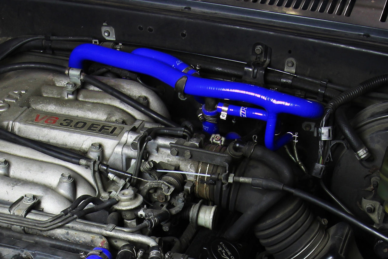 HPS Silicone Heater Coolant Hose Kit Toyota 1990-1991 4Runner 3.0L V6 with Rear Heater Left Hand Drive, 57-2190