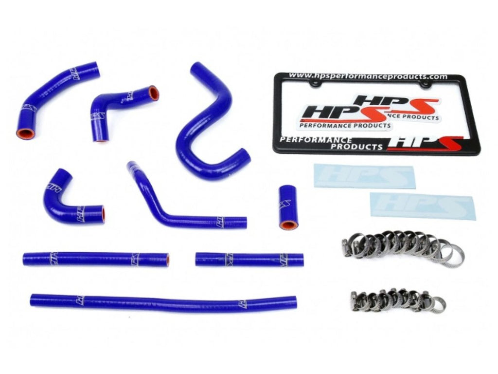 HPS Reinforced Blue Silicone Heater Hose Kit Coolant Toyota 96-02 4Runner 3.4L V6 with rear heater
