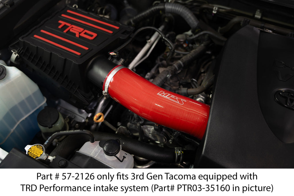 HPS Reinforced Silicone Post MAF Air Intake Hose Kit Toyota 2016-2022 Tacoma 3.5L V6