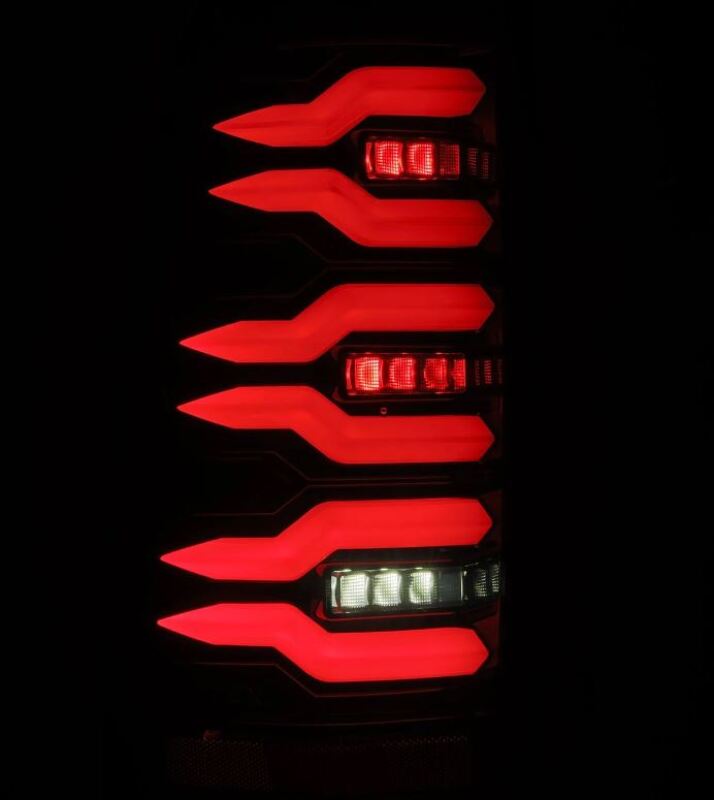 AlphaRex 99-06 Chevrolet Silverado Sierra LUXX-Series LED Tail Lights Alpha-Black 620005