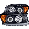 Anzo 2006-2008 Toyota Rav4 Projector Headlights w/ Halo Black