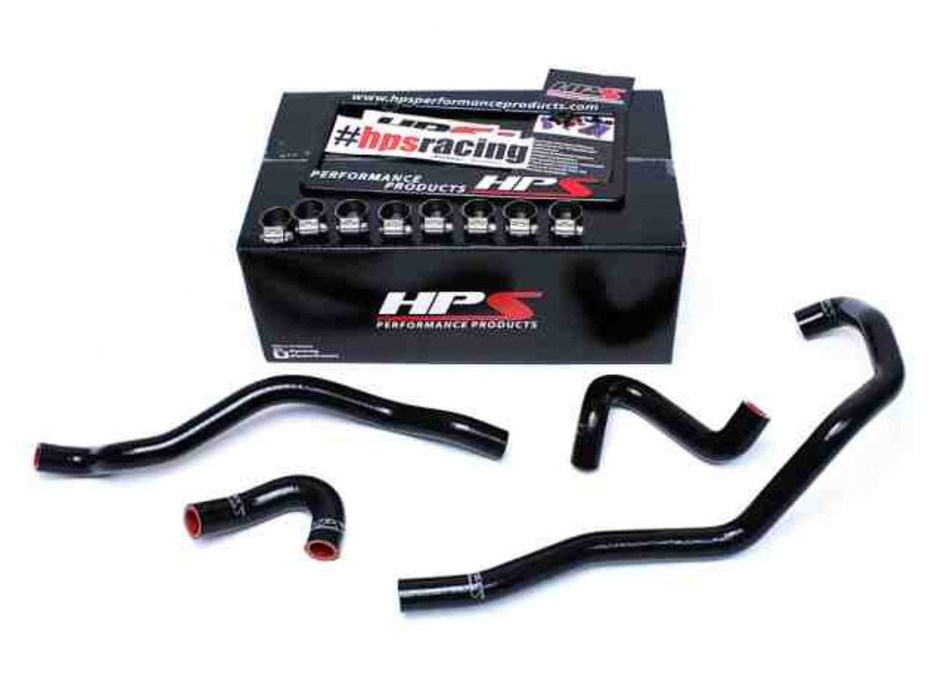 HPS Reinforced Black Silicone Heater Hose Kit Coolant BMW 01-06 E46 M3 Left Hand Drive