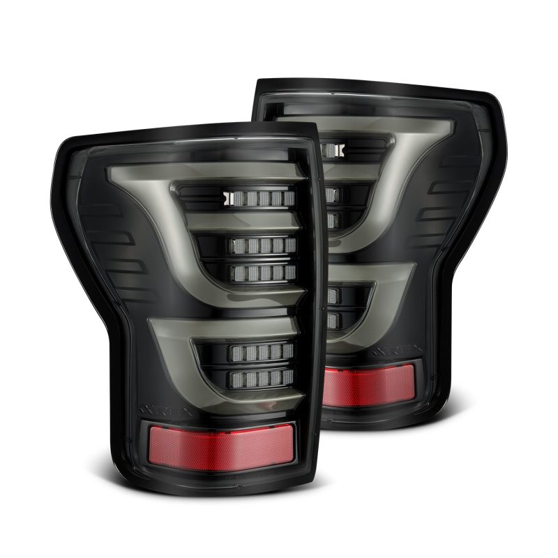 AlphaRex 07-13 Toyota Tundra LUXX-Series LED Tail Lights Alpha-Black 670040