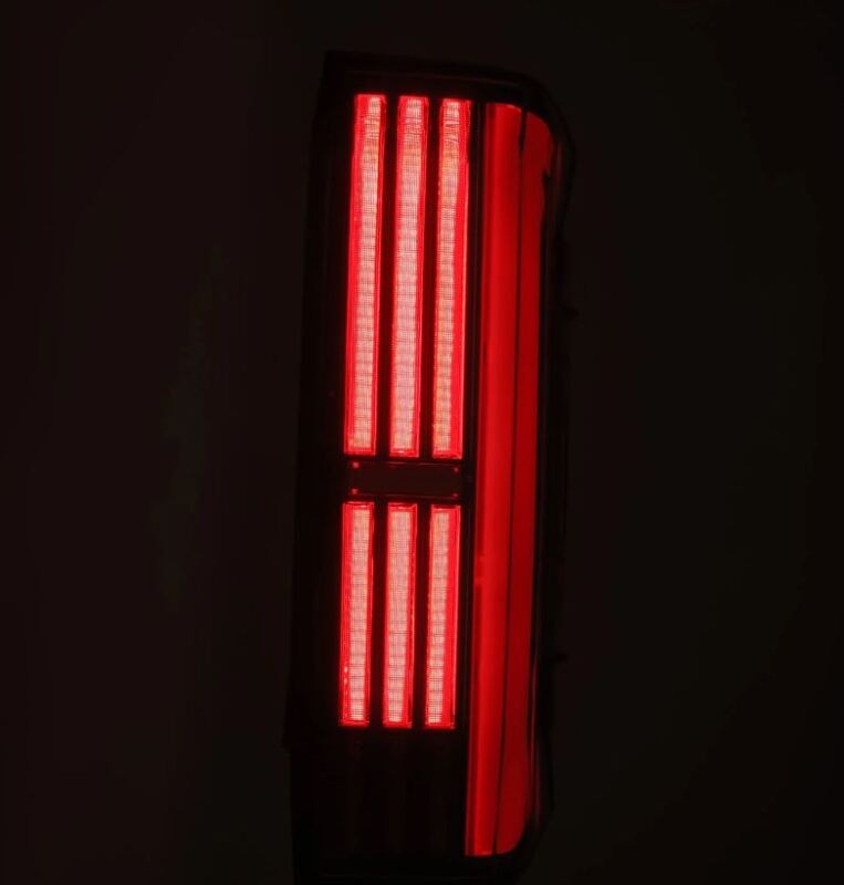 AlphaRex 22-24 Toyota Tundra NOVA-Series Prismatic LED Tail Lights - Black/Red 673002