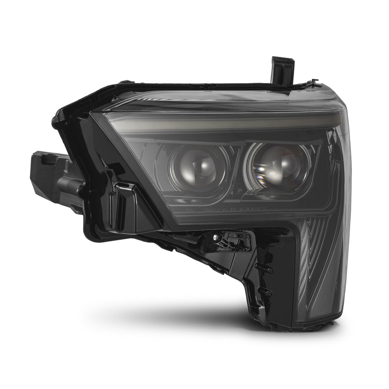 AlphaRex 22-23 Toyota Tundra LUXX-Series Headlights Alpha-Black w/Amber DRL - Req 810029 OR 810030 880873