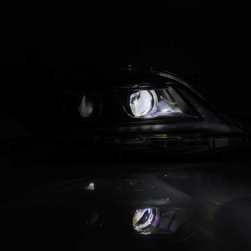 AlphaRex 11-21 Toyota Sienna LUXX LED Proj Headlights Plank Style Black w/Seq Signal/DRL 880766