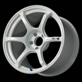 Advan RG-4 17x9.0 / +45 Offset / 5x114.3 / 73mm Bore / Racing White Metallic and Ring YA47I45EWMR