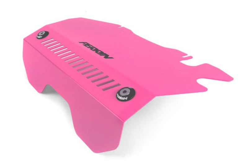 Perrin [15-21 WRX] Engine Cover Kit - Intercooler Shroud + Pulley Cover - Hyper Pink | PSP-ENG-165HP