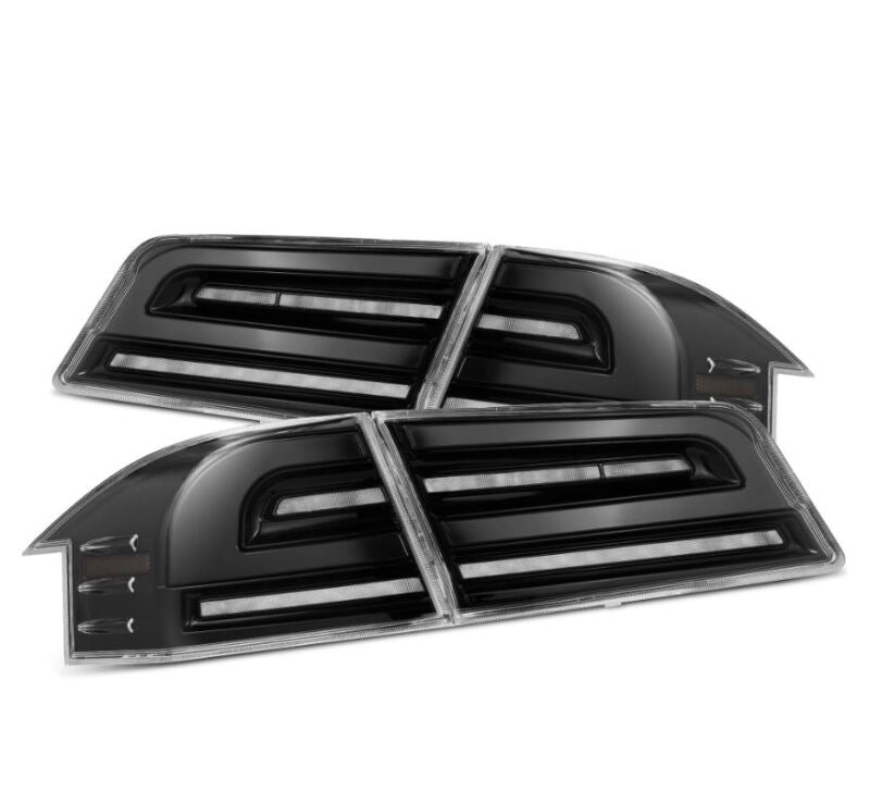 AlphaRex 12-21 Tesla Model S LUXX-Series LED Tail Lights - Alpha-Black 601110
