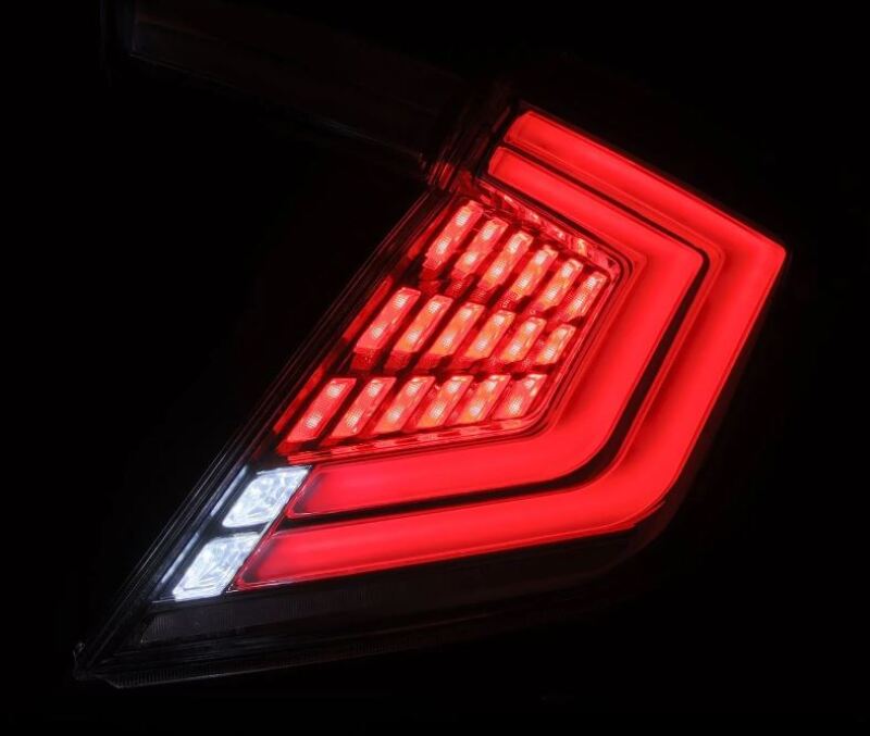 AlphaRex 16-21 Honda Civic Hatchback / Type-R FK8 Nova-Series LED Tail Lights (Pair) - Clear 676030