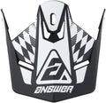 Answer AR1 Sweep Visor Black/White 442920