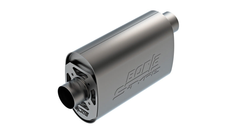 Borla CrateMuffler LS3 3in Offset/Center 14in x 4.35in x 9.10in Oval Muffler S-Type 400957