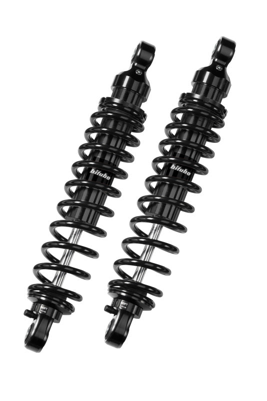 Bitubo Suspension Bitubo WME0 Twinshocks Adjustable: Spring Preload, Rebound, Length 356mm, Dark Edition HD031WME02V2