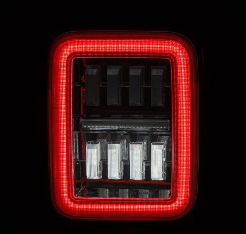 AlphaRex 19-24 Jeep Gladiator JT Nova-Series Prismatic LED Tail Lights - Chrome 602060