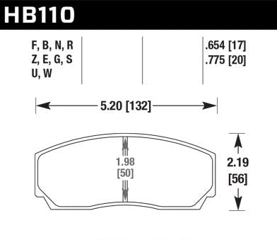 HAWK Performance HT-10 Motorsports Brake Pads - Fits Front YSCPF4a & YSCPF6a / Rear YSCPR6b Calipers