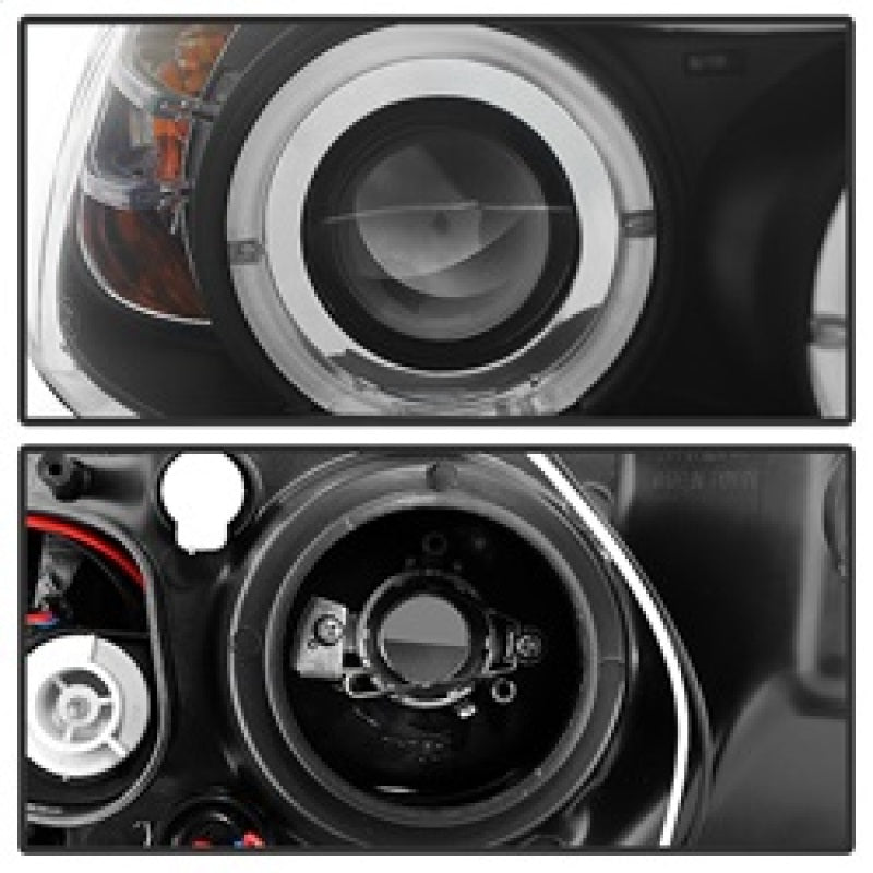 Spyder BMW E90 3-Series 06-08 Projector LED Halo Amber Reflctr Rplc Bulb Blk PRO-YD-BMWE9005-AM-BK 5009005