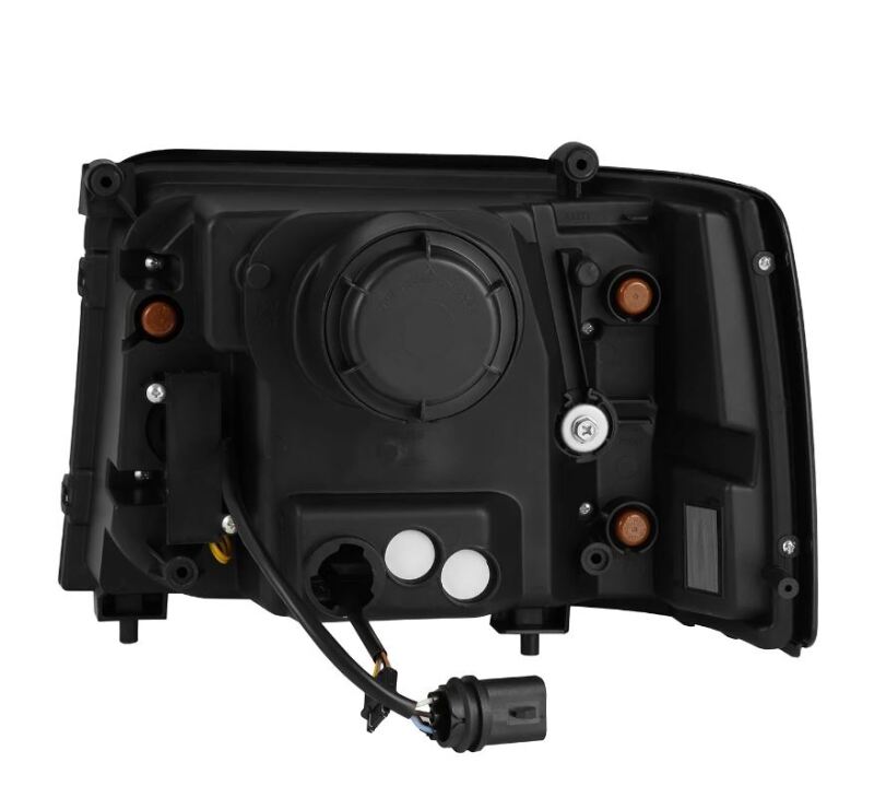 AlphaRex 92-96 Ford F-Series/Bronco PRO-Series Proj Headlight Blk w/Seq. Sig & DRL 880266