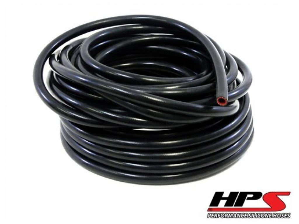 HPS High Temp 1/2"ID(13mm)Reinforced Silicone Heater Hose Black-10 Ft Roll