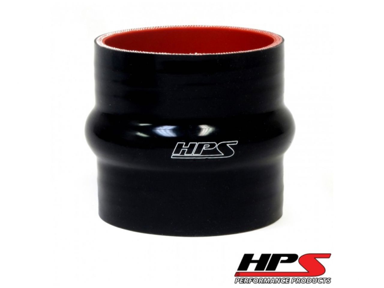 HPS 3-3/4" ID, 6" Length, Silicone Straight Hump Coupler Hose, High Temp 4-ply Reinforced, 95mm ID, Black