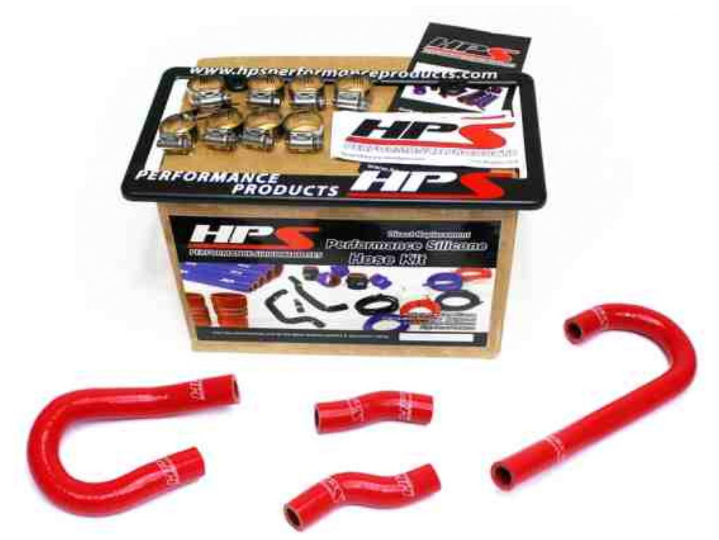 HPS Red Reinforced Silicone Heater Hose Kit Coolant Jeep 12-15 Grand Cherokee WK2 SRT8 6.4L