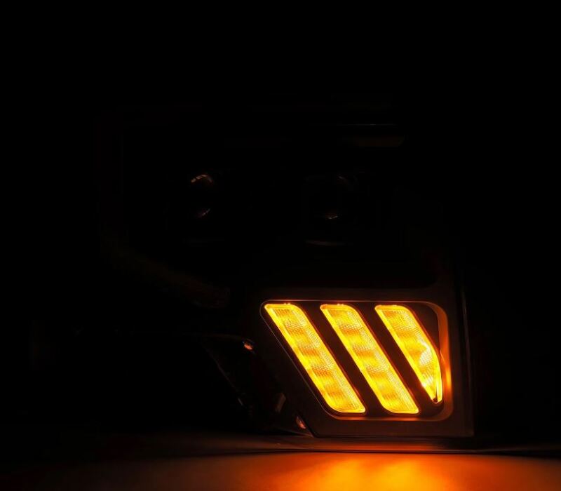 AlphaRex 09-14 Ford F-150 PRO-Series Projector Headlights Plank Style Black w/Activ Light/Seq Signal 880481