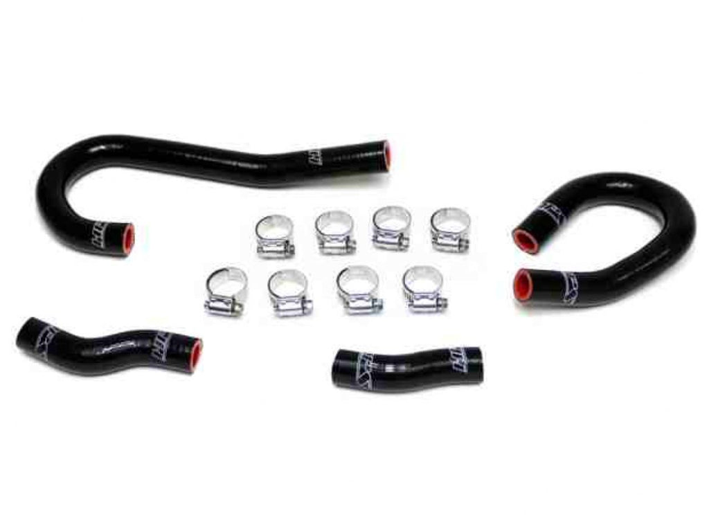 HPS Black Reinforced Silicone Heater Hose Kit Coolant Jeep 12-15 Grand Cherokee WK2 SRT8 6.4L