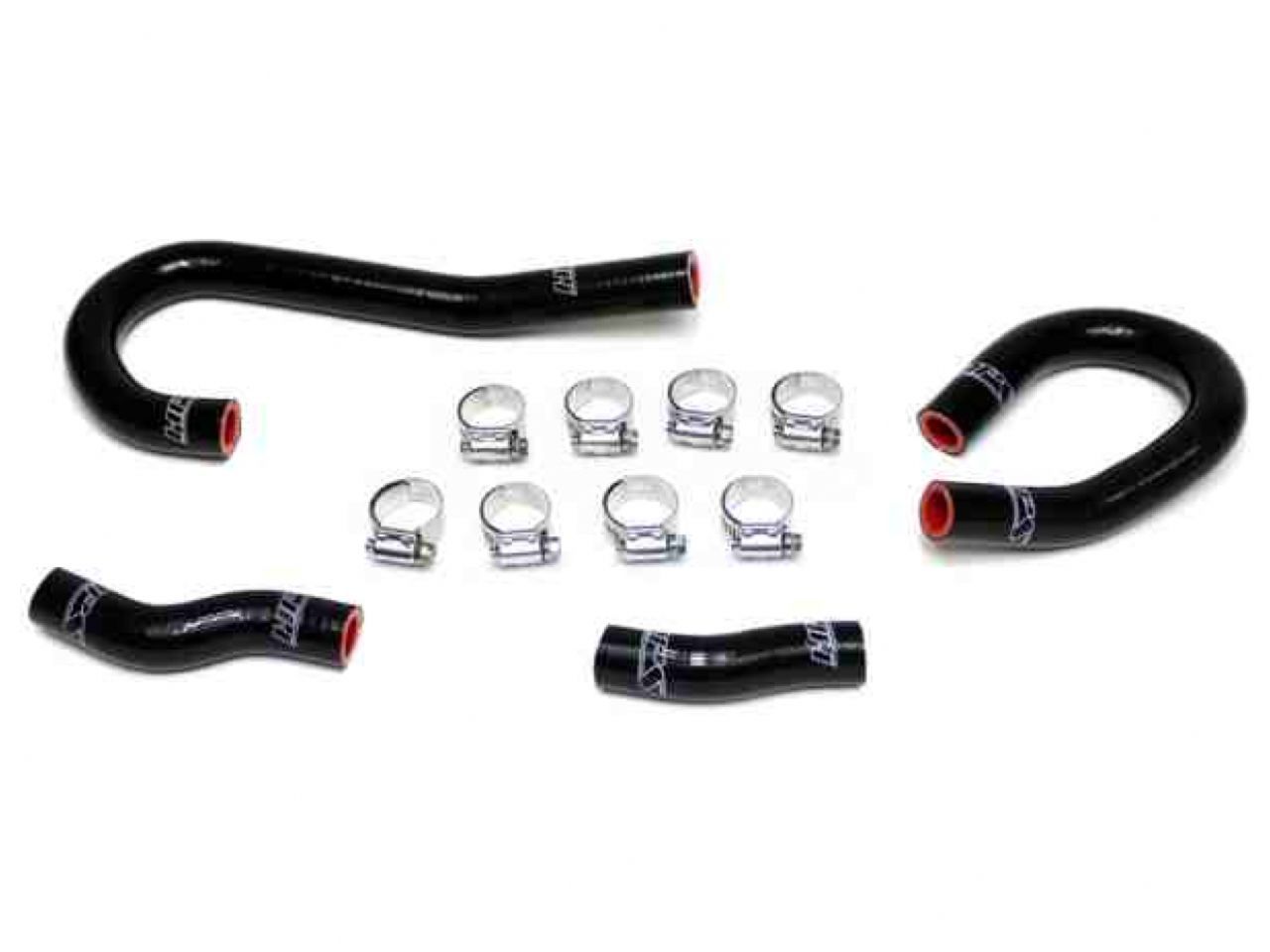 HPS Black Reinforced Silicone Heater Hose Kit Coolant Jeep 12-15 Grand Cherokee WK2 SRT8 6.4L