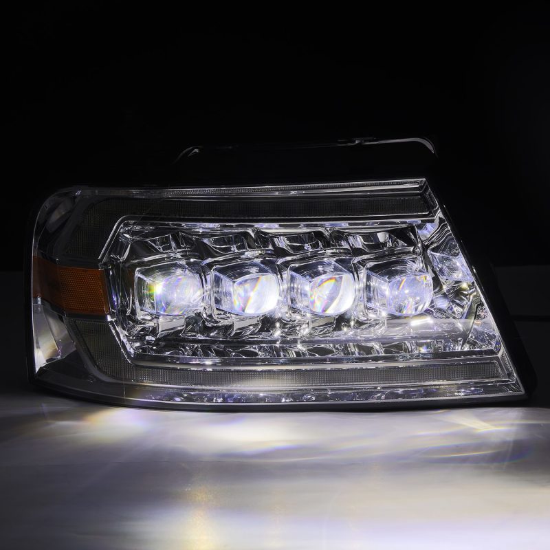 AlphaRex 04-08 Ford F150 / 06-08 Lincoln Mark LT NOVA LED Proj Headlights Chrome w/Activ Light/Seq 880129