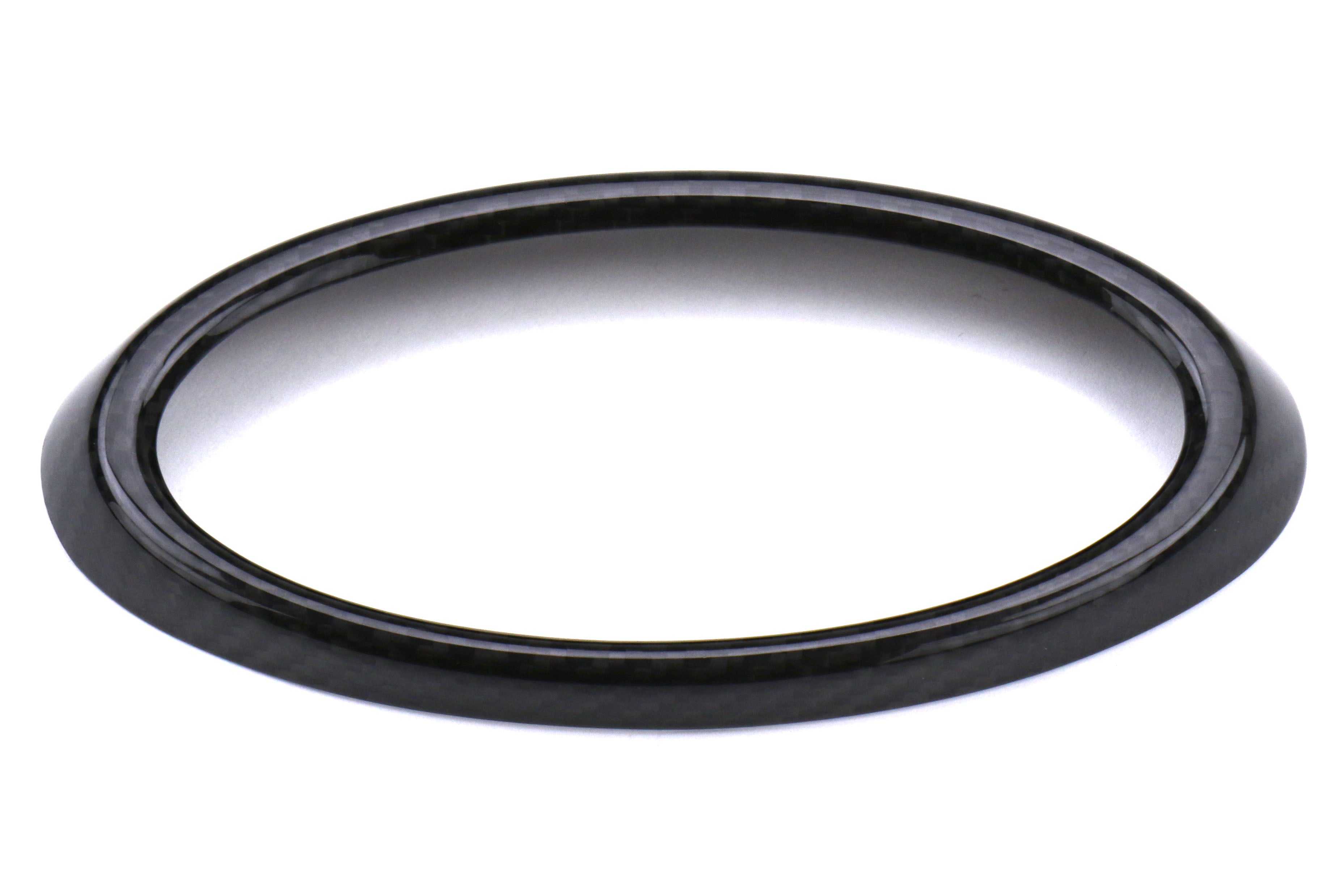 OLM LE Dry Carbon Fiber Front Emblem Frame Overlay - 2018-2021 Subaru WRX / STI