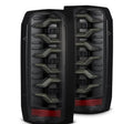 AlphaRex 87-96 Ford Bronco/F-150 Luxx-Series LED Tail Lights - Alpha-Black 658006