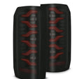 AlphaRex 87-96 Ford Bronco/F-150 Luxx-Series LED Tail Lights - Black Red 658007