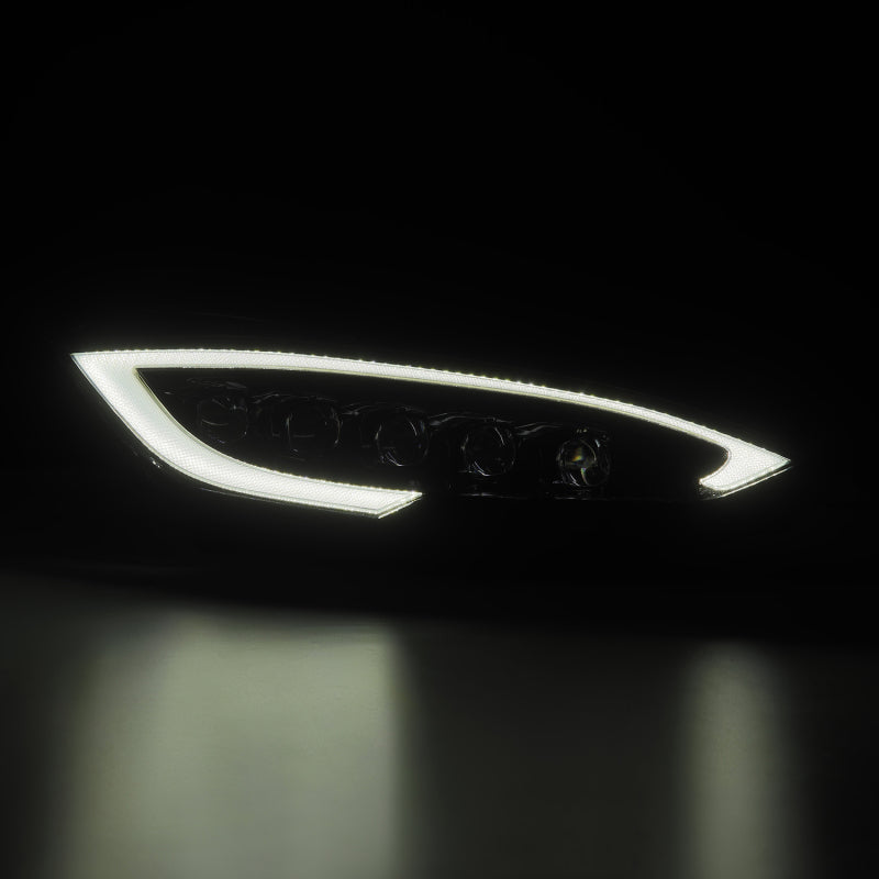 AlphaRex 12-21 Tesla Model S NOVA LED Proj Headlights Alpha-Black w/Actv Light & Seq.Sig / SB DRL 880878