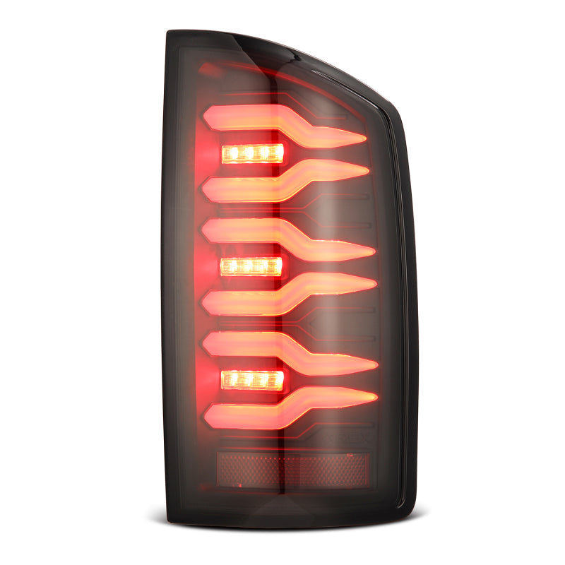 AlphaRex 02-06 Dodge Ram 1500/03-06 Dodge Ram 2500+3500 Luxx-Series LED Tail Lights (Pair) Black 641010