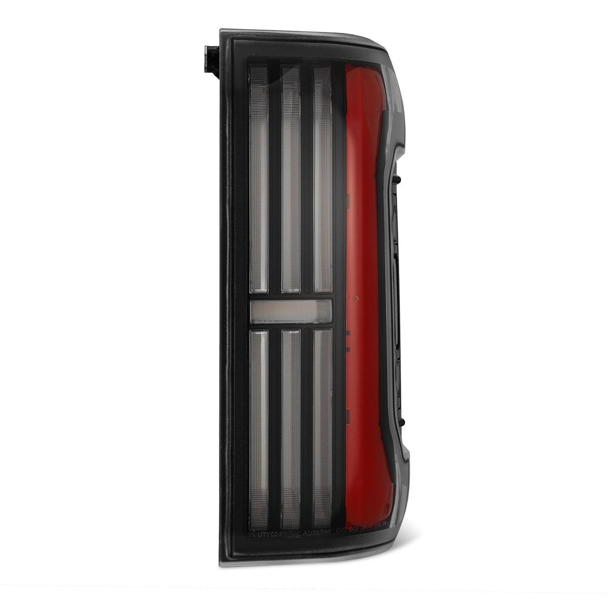 AlphaRex 24-25 Toyota Tacoma NOVA-Series LED Prismatic Tail Lights - Black Red 679010